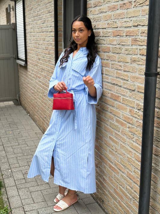 Robe chemise « Bleu Riviera »
