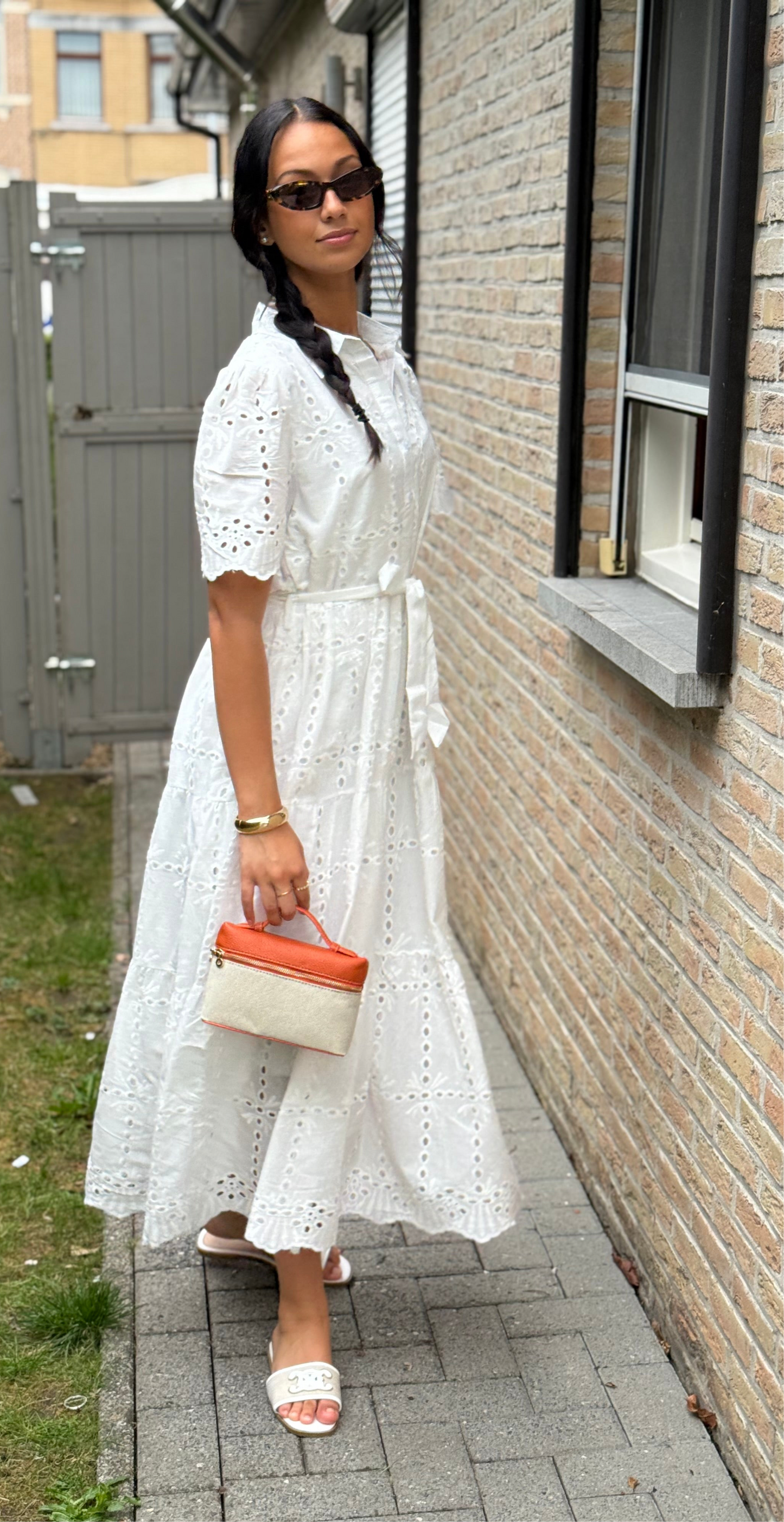 Robe « La blanche Brodée »