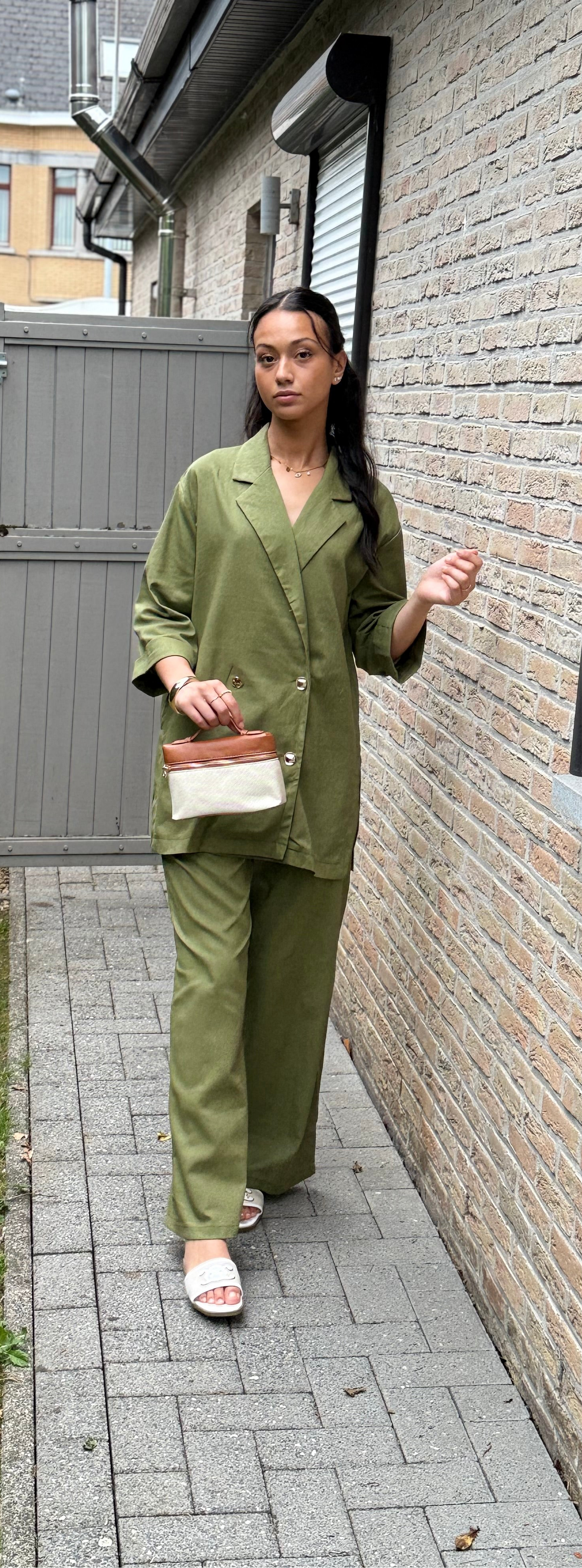 Tailleur « Horizon Kaki »